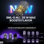 Uwell Caliburn G3 PRO 主機｜35W可調輸出・全螢幕UI電子煙主機・G3煙彈通用｜台灣現貨：圖片 3